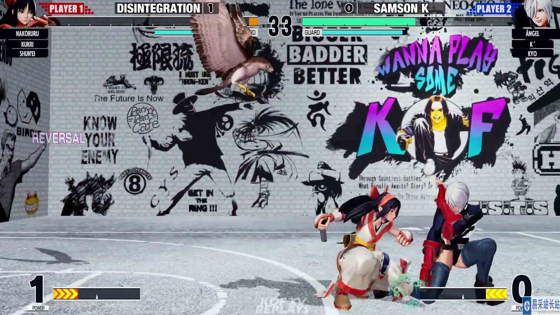 拳皇 XV：DIS（娜可露露、瞬影）VS SamsonK（安琪、K\x27、京） #最强对抗组 #游戏新星扶持计划 