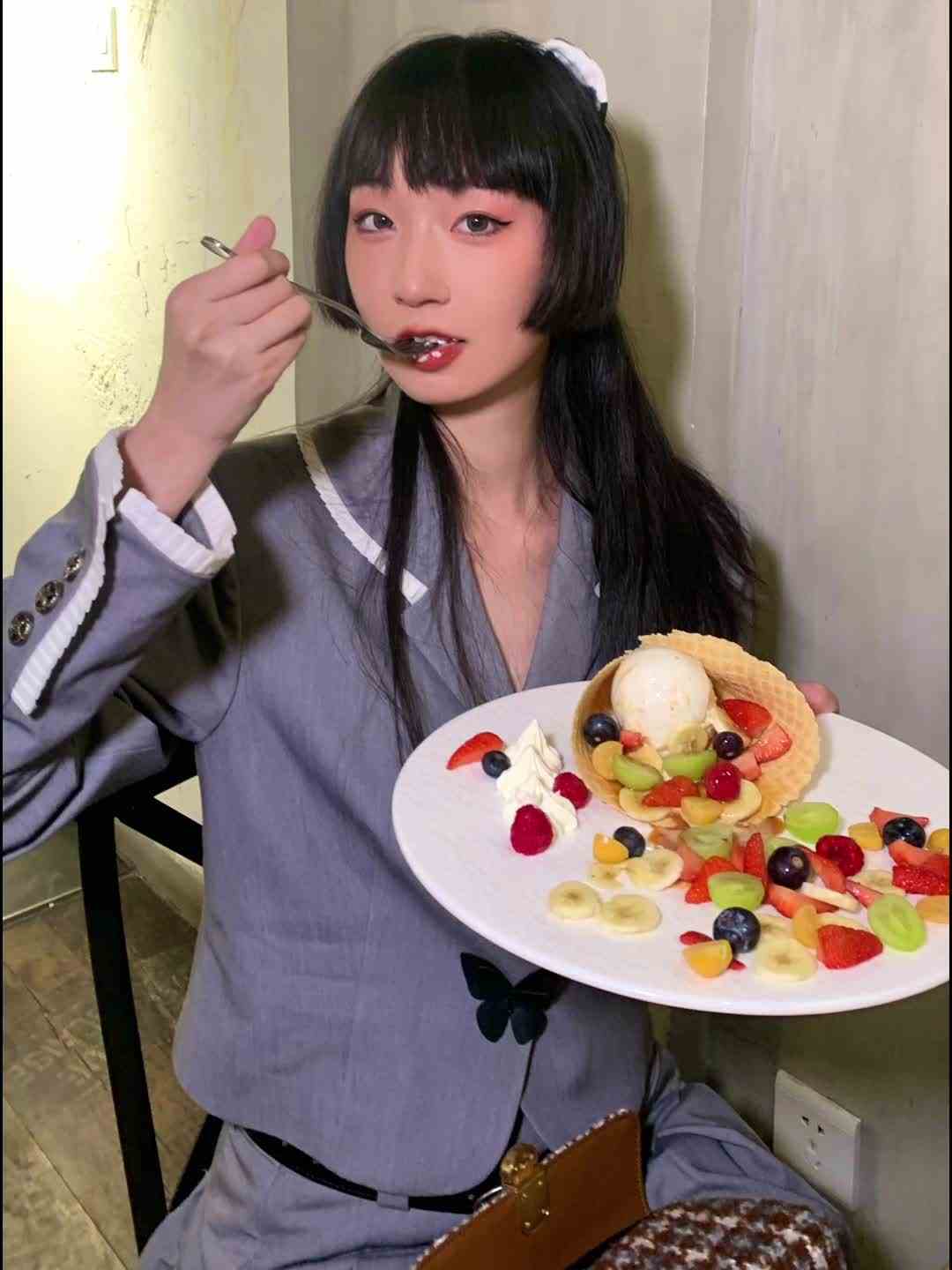 和我一起吃美味冰淇淋啦#闪耀吧星探 