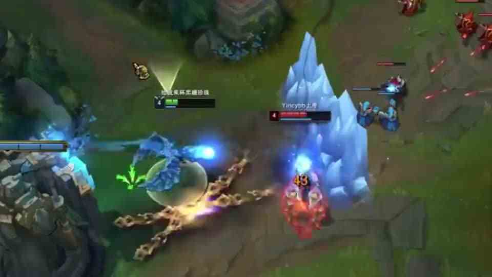 中单冰鸟打塞拉斯，冰墙卡位，Q限制输出，直接伤害打满！