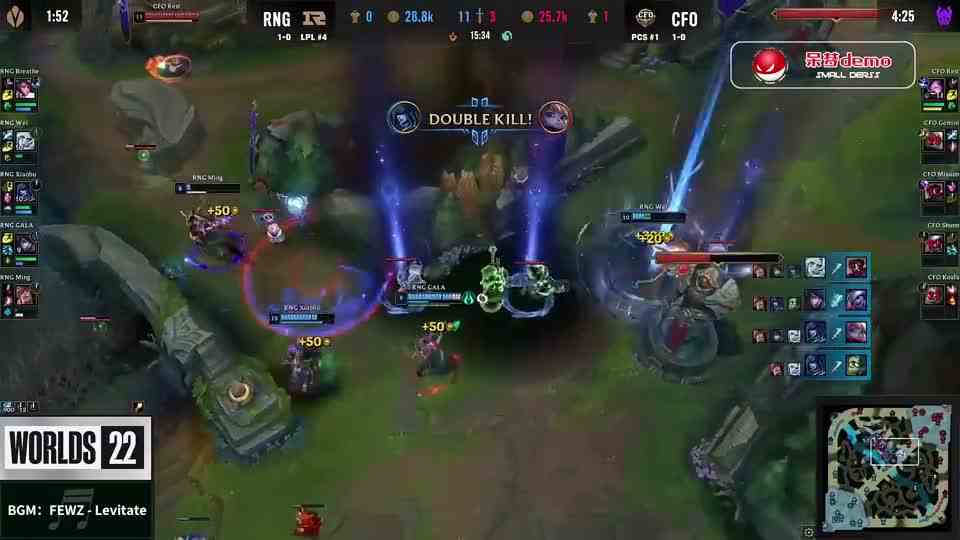 LOL：这就是RNG的团战？ming腕豪REW全都命中四人，太完美了