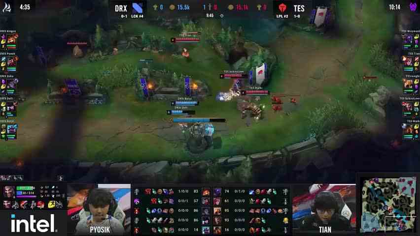 S12小组赛第三日，赛事速看：DRX vs TES