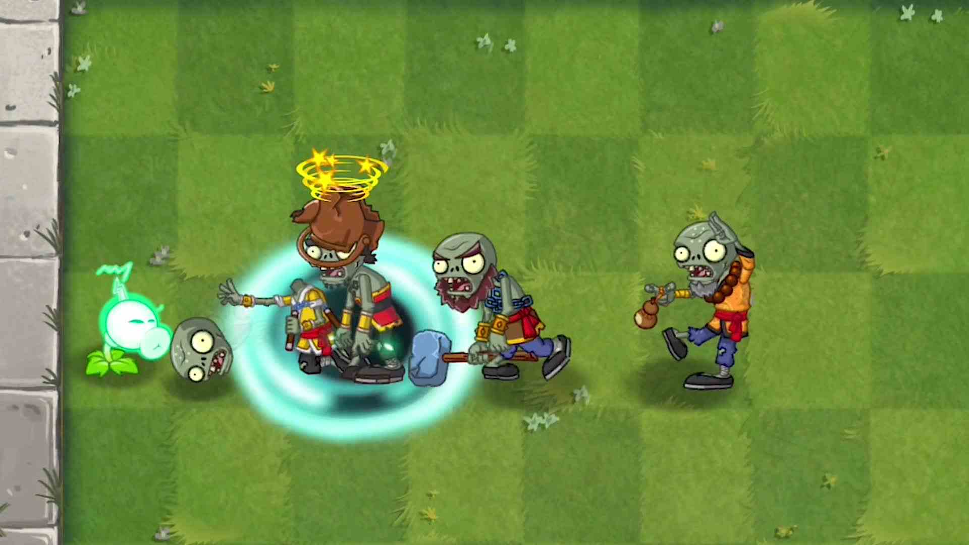 植物大战僵尸2：八种五阶植物，谁能打败功夫六人组？