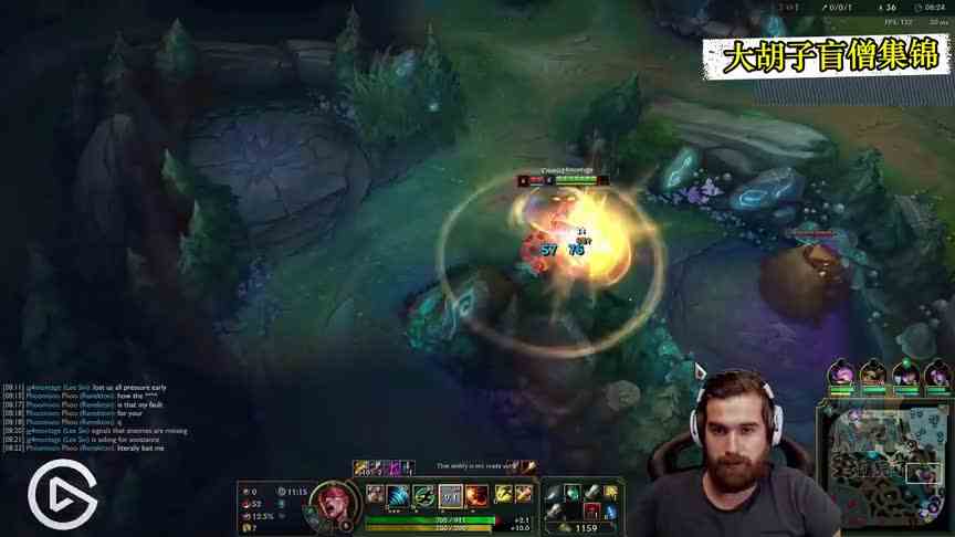 大胡子盲僧，一个总在计算角度的玩家，要想玩好盲僧必看他的视频