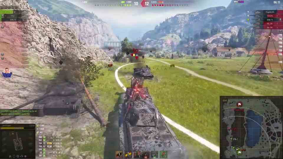 坦克世界：一棵树，一个坡，一只人头狗（E50M 12杀） #游戏精彩时刻 #坦克世界