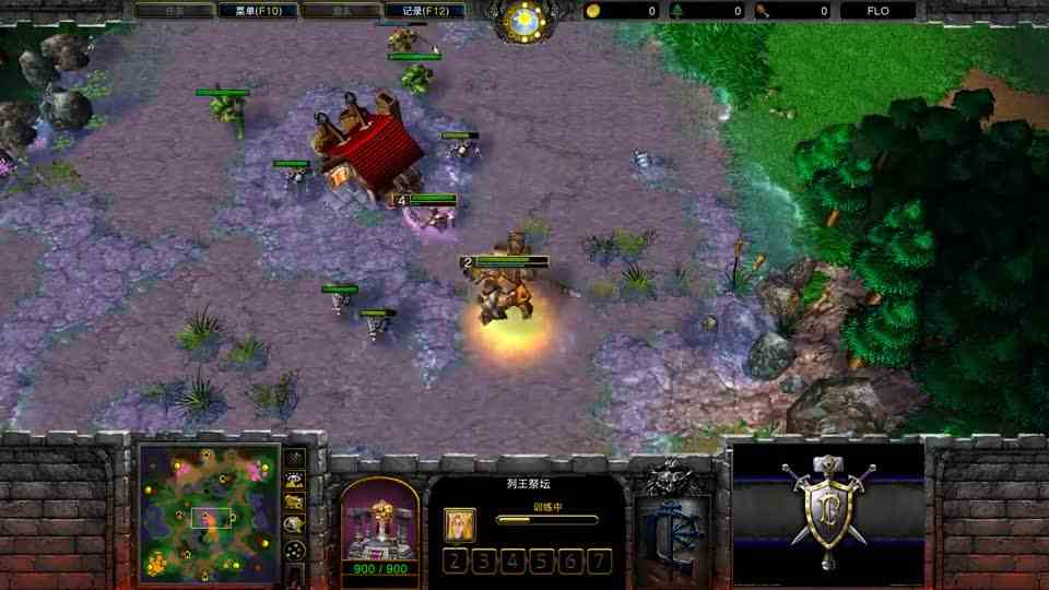 TH000的黑白牛战术 5级MK一人抗下所有 究极大团战 魔兽争霸