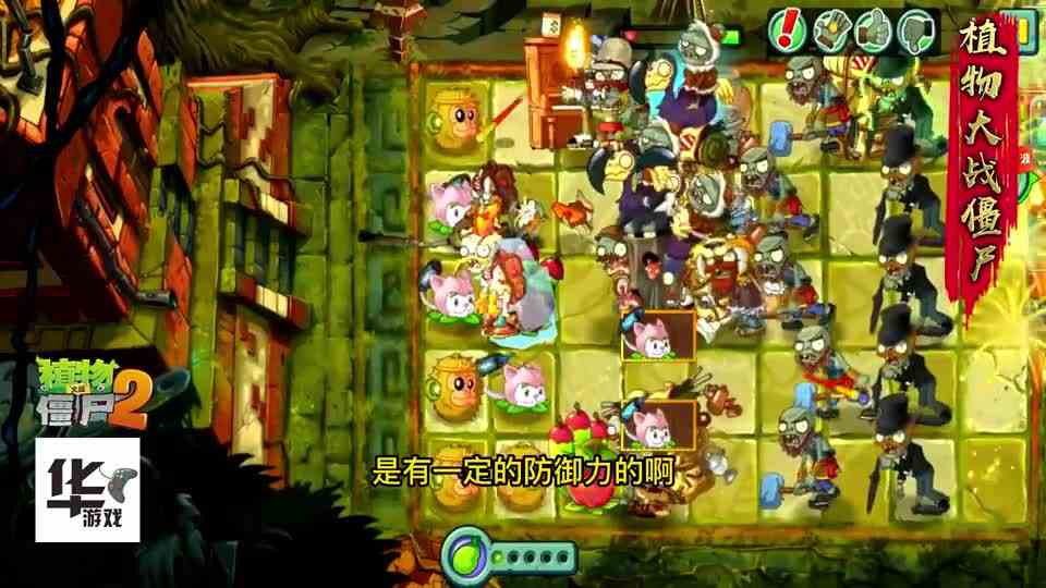 pvz2中文版：创意庭院 第一时间收集植物 还是很好通关的！
