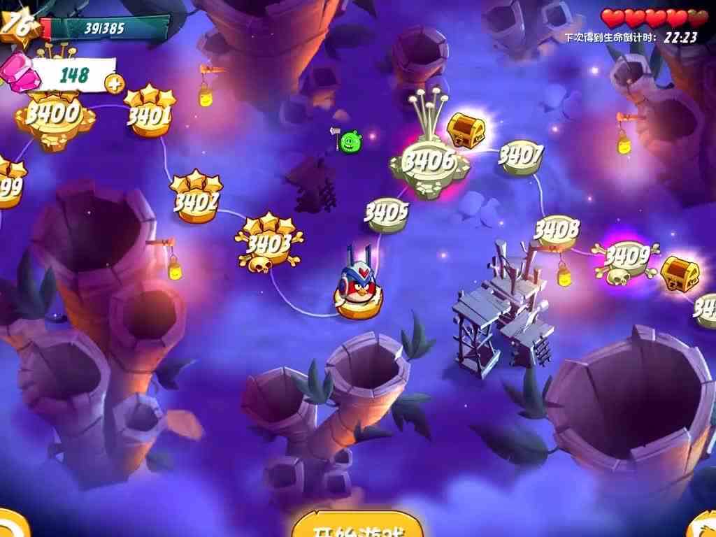 愤怒的小鸟2游戏：我用了2个魔法挑战高难关还不够