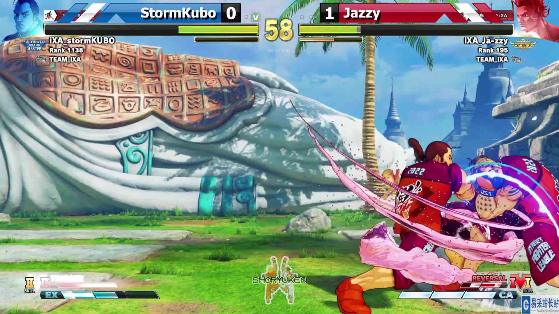 街霸 5：风暴久保（丹）VS Jazzy（卢克） #最强对抗组 #游戏新星扶持计划 