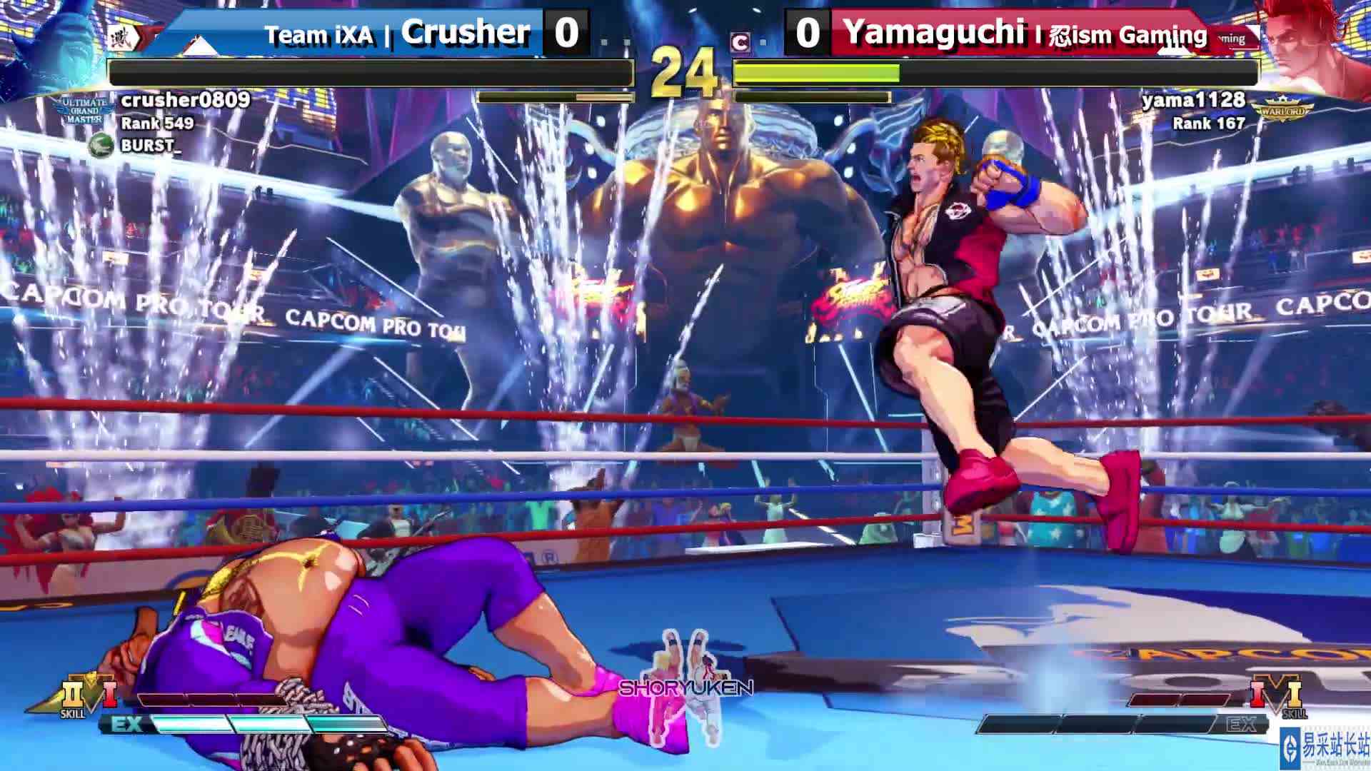 街霸 5：Crusher（伯迪）VS Yamaguchi（卢克） #最强对抗组 #游戏新星扶持计划 
