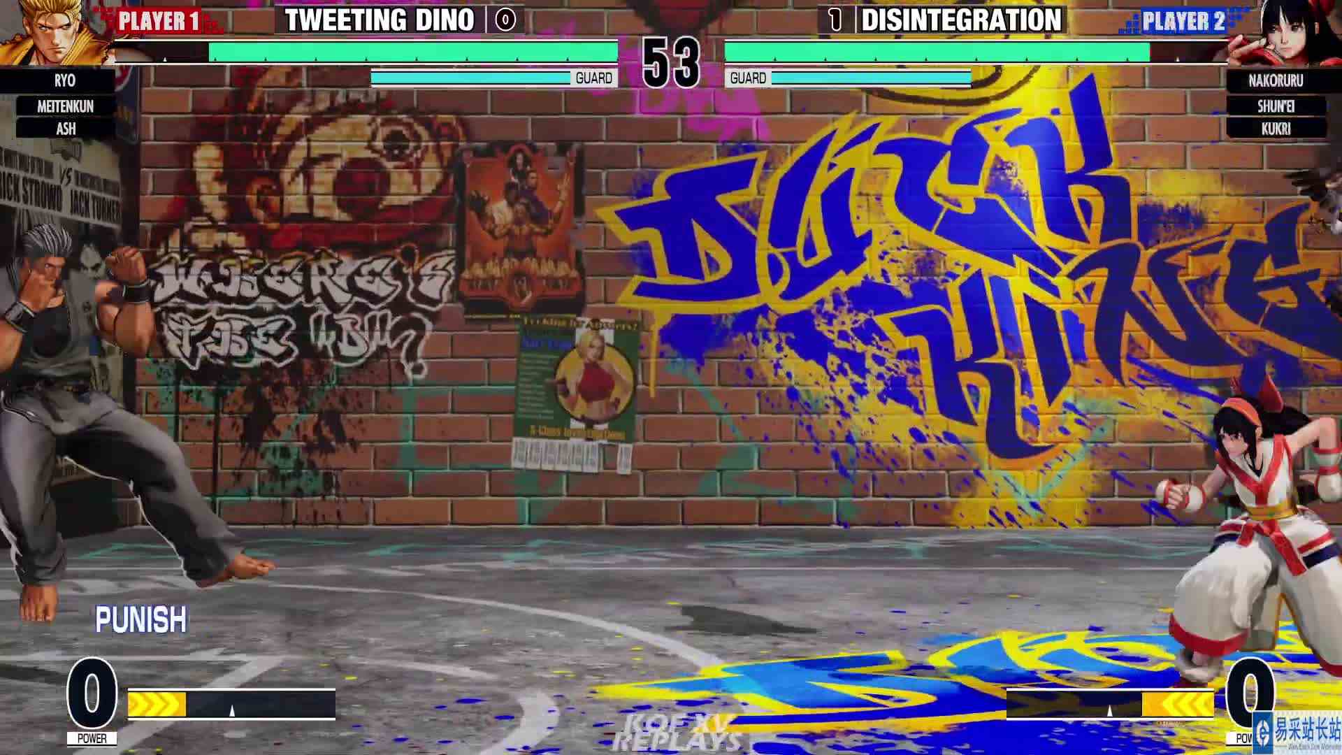 拳皇 XV：DIS（娜可露露、库克里）VS Dino（良、阿修） #最强对抗组 #游戏新星扶持计划 