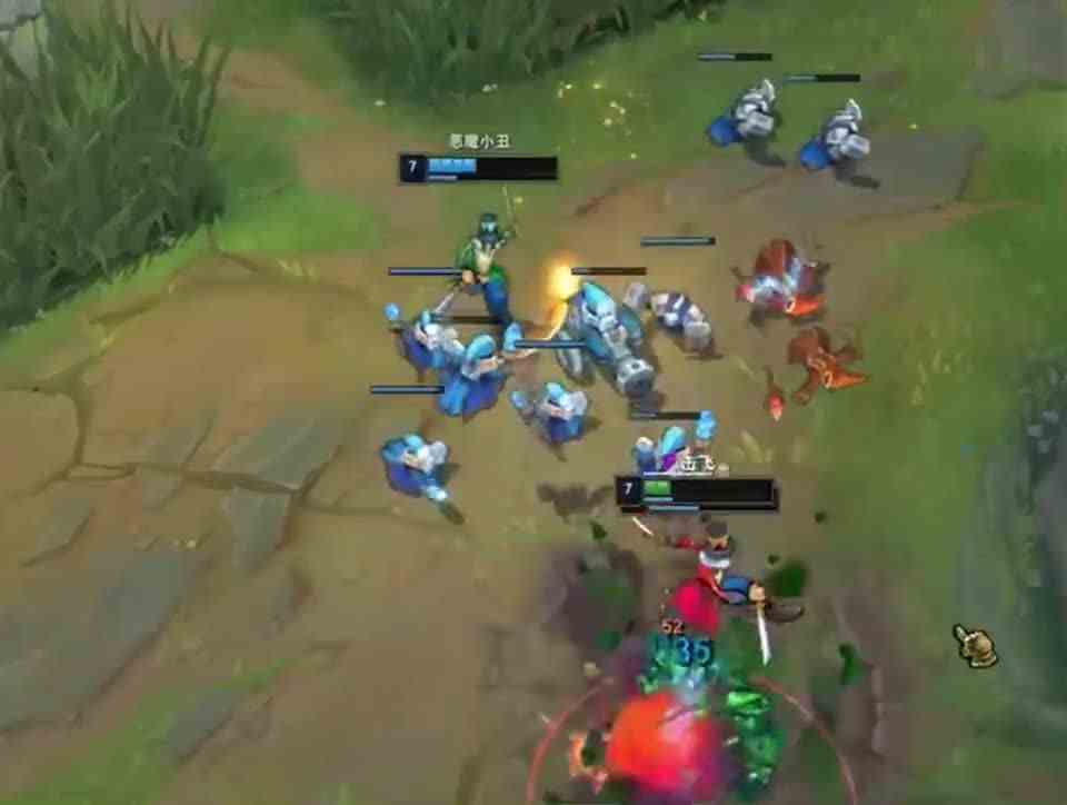 石头人被气的发绿了，小丑是我自己