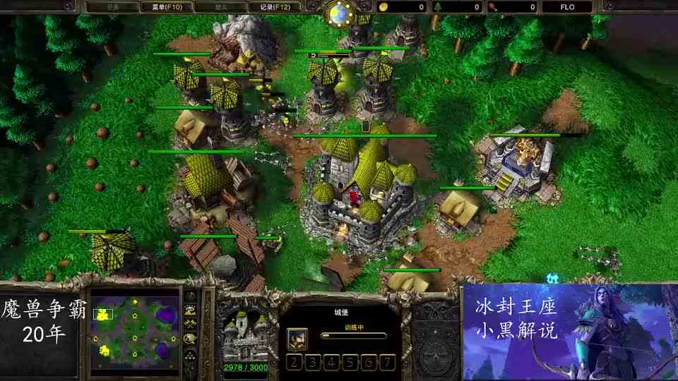 魔兽争霸小黑解说：浪漫的死亡凋零！Romantic VS Eblue