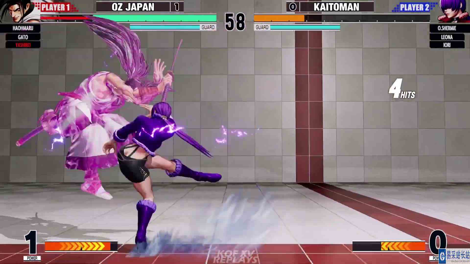 拳皇 XV：Kaito（O夏尔米、庵）VS OZJ（七枷社、牙刀） #最强对抗组 #游戏新星扶持计划 