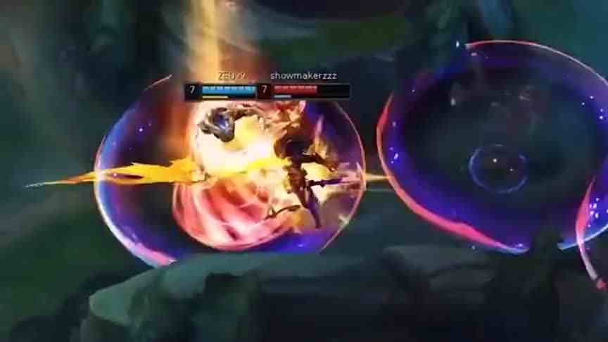 劫追着亚索打了半天，结果亚索反手一套就把劫送回家了！