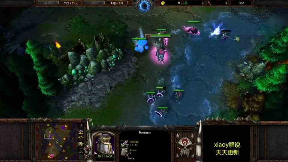 硬刚一波 魔兽争霸xiaoy解说fly hawk