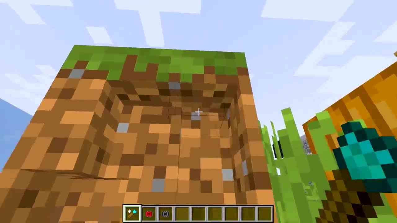 我的世界：制作1X1的草方块小屋？