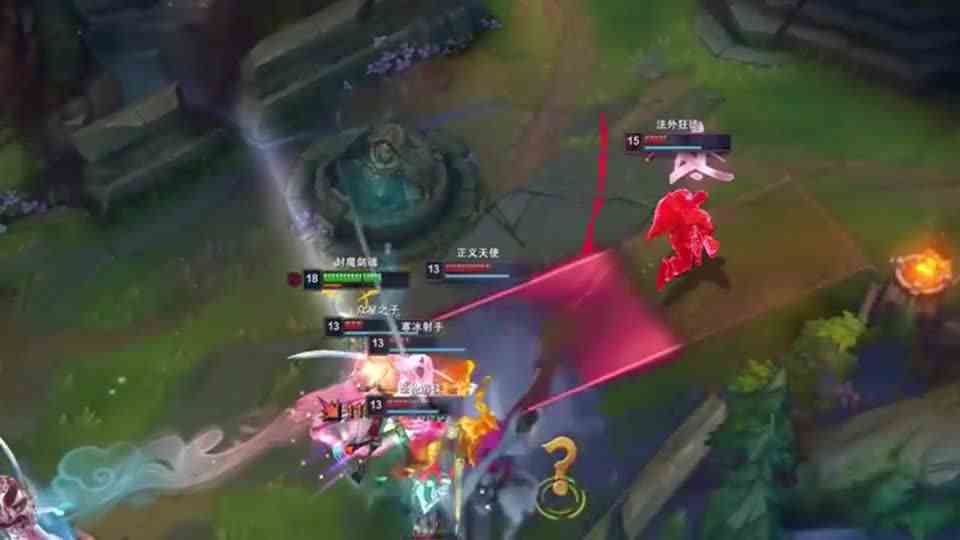 中路永恩套上了天使的盾，这波五杀拿的就很轻松了!