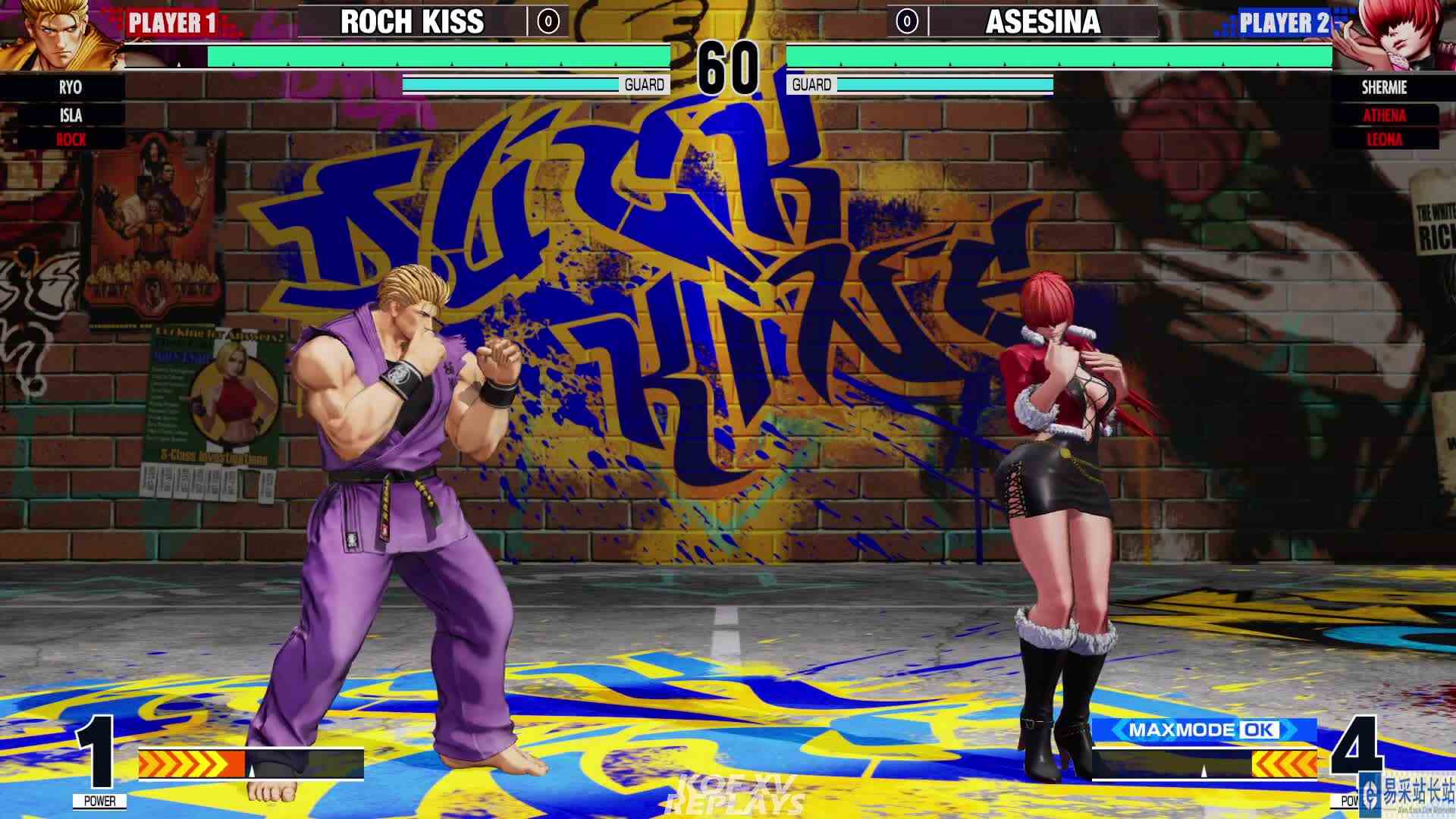 拳皇 XV：Ases（雅典娜、夏尔米）VS Roch（洛克、良、伊斯拉） #最强对抗组 #游戏新星扶持计划 