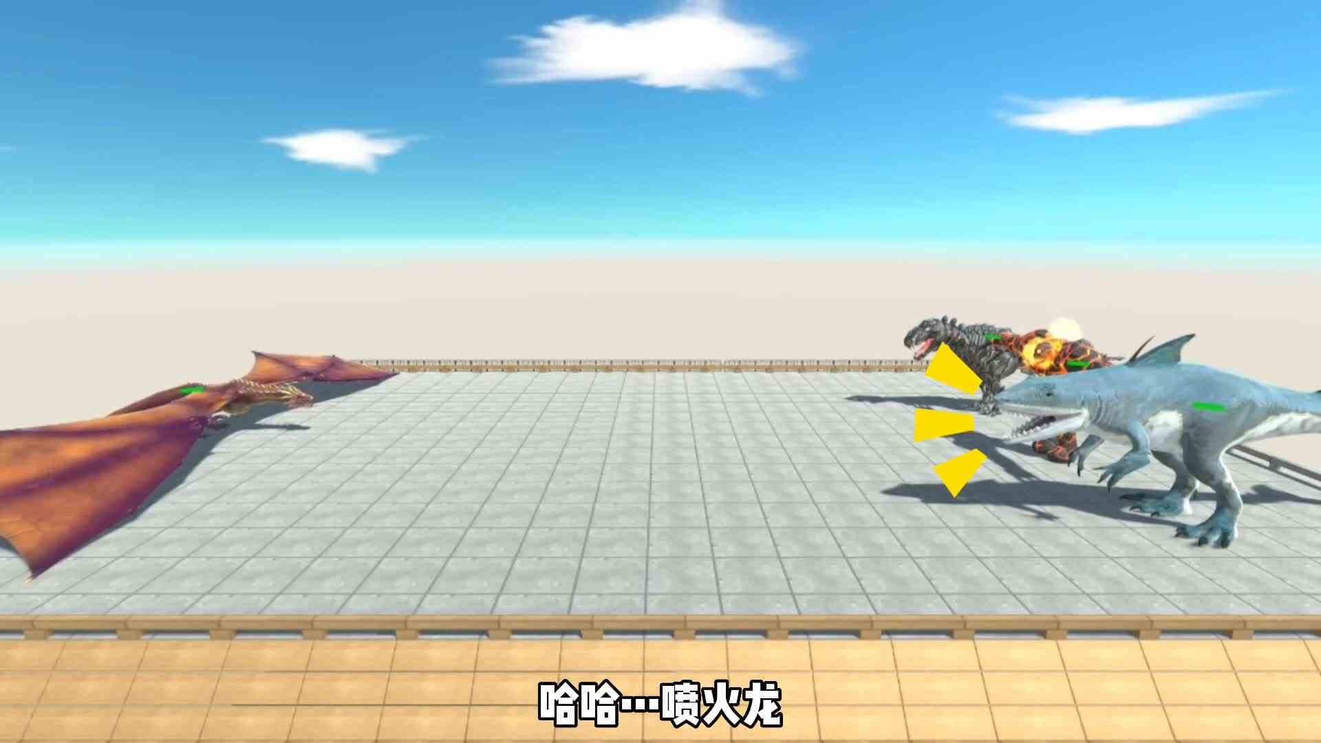 万兽挑战喷火龙，最后让喷火龙心服口服的是它#学生党 #游戏解说