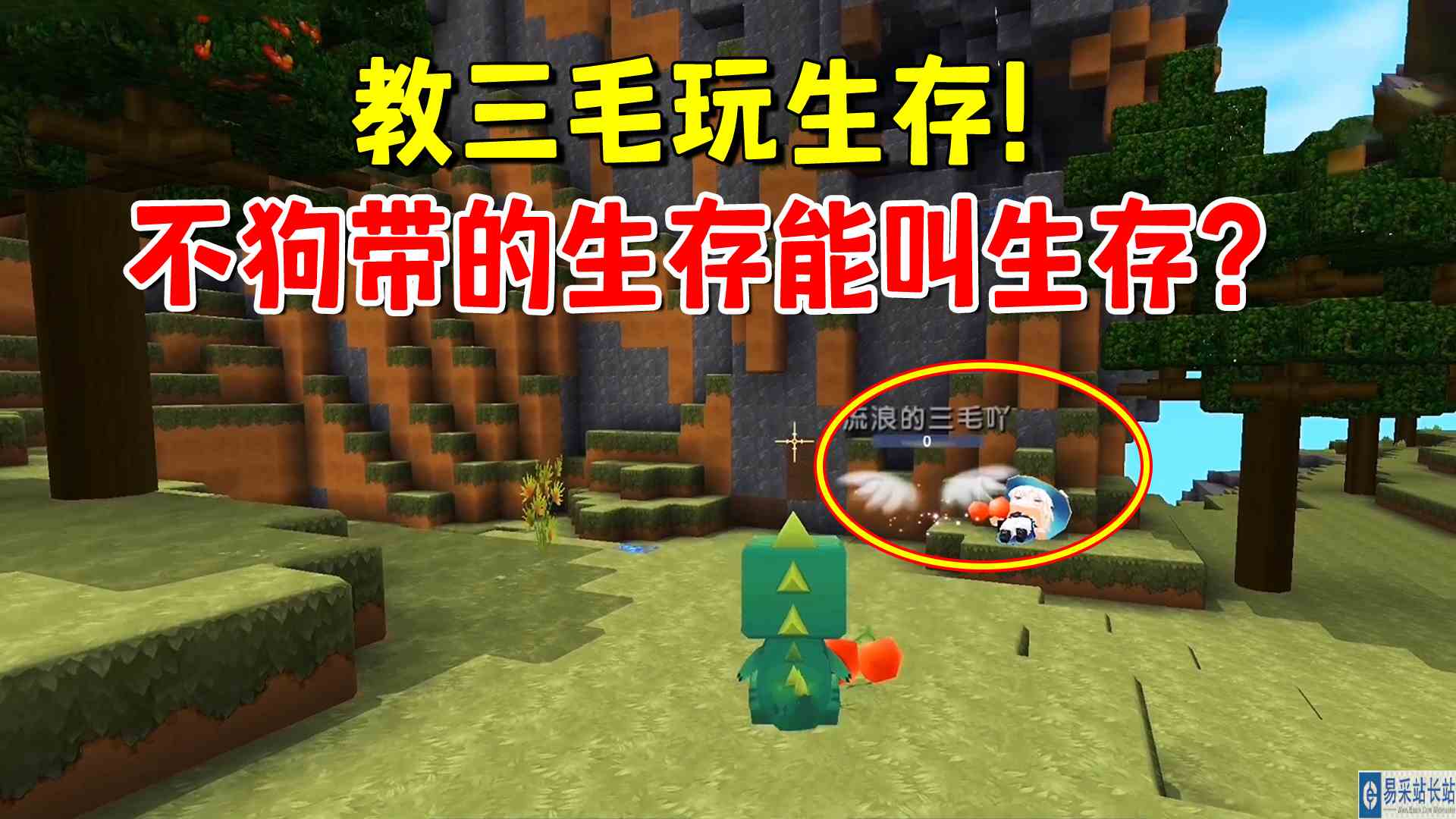 迷你世界：教三毛玩生存！不狗带的生存能叫生存？