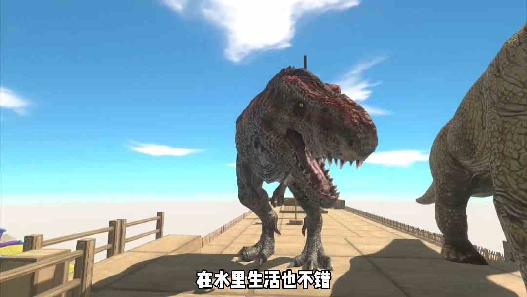 恐龙家族想在水里生活，结果鲨鱼大战恐龙家族#学生党 #游戏解说