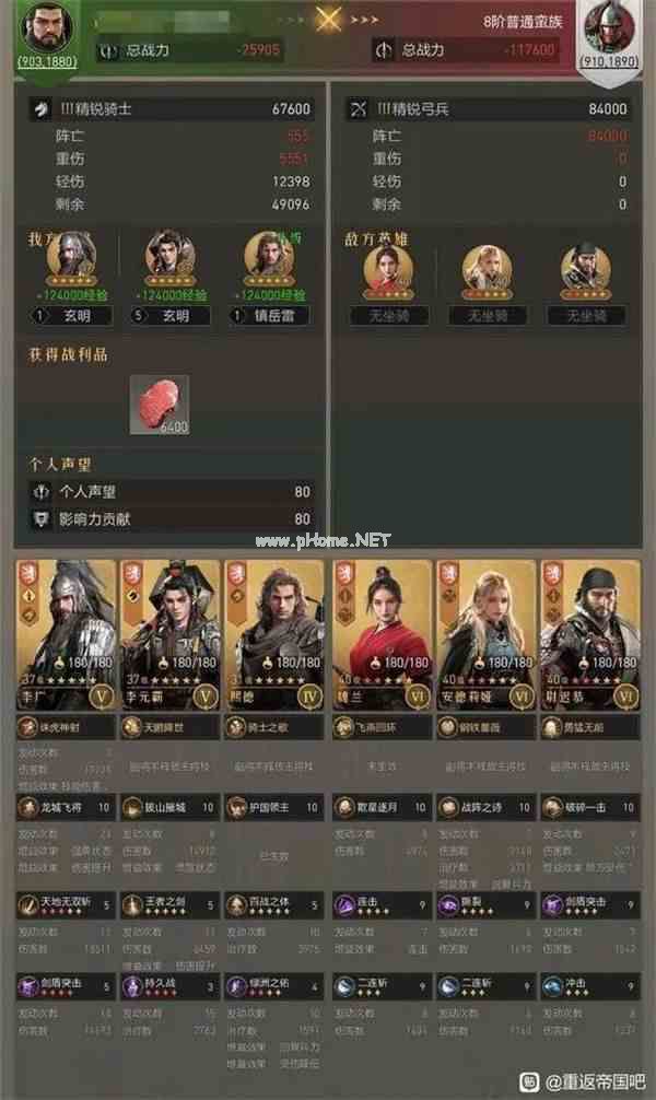 《重返帝国》李广阵容大盘点，速速来抄作业