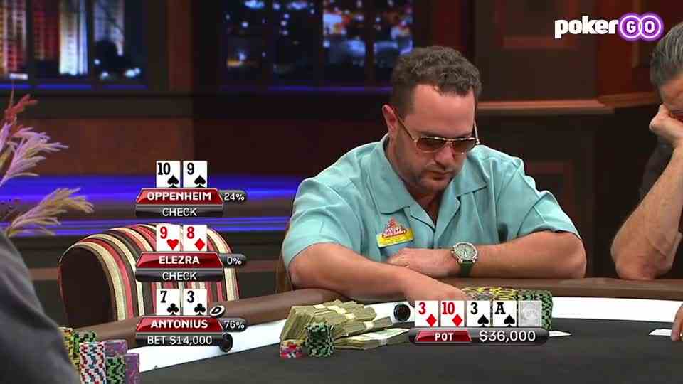 毒王克星？DWAN转牌花顺双抽对手同样的牌还抽同花顺