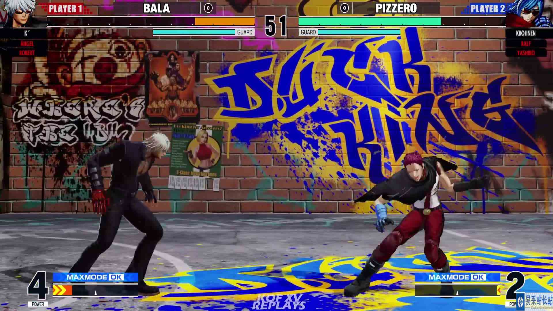 拳皇 XV：Bala（安琪、K\x27）VS Piz（拉尔夫、柯隆） #游戏新星扶持计划 