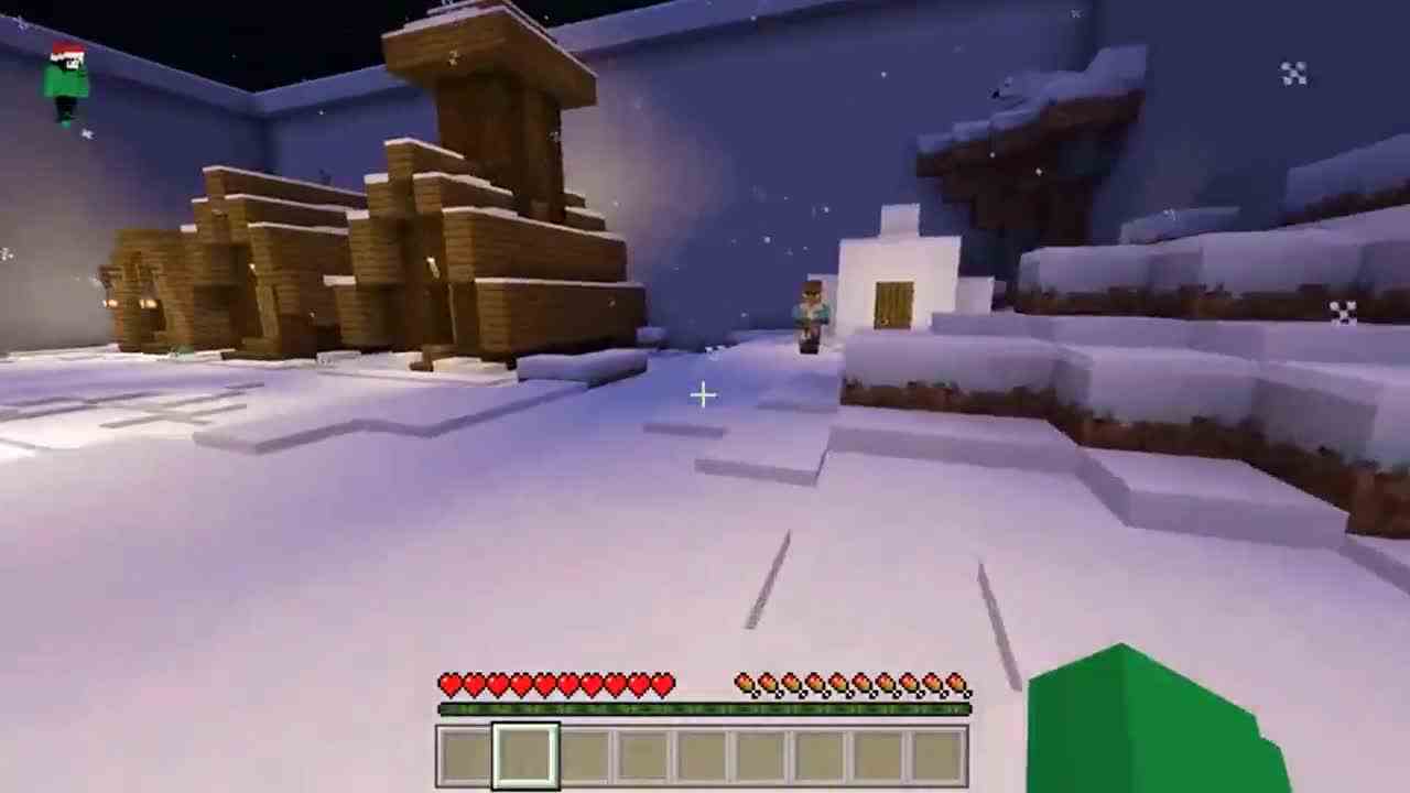 我的世界：雪地村庄与合金村庄找按钮？