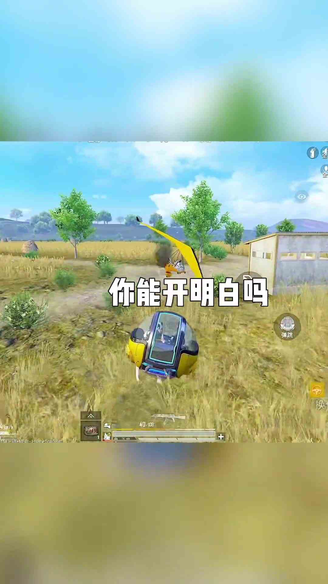 掉下来的那一刻我笑了哈哈！和平精英