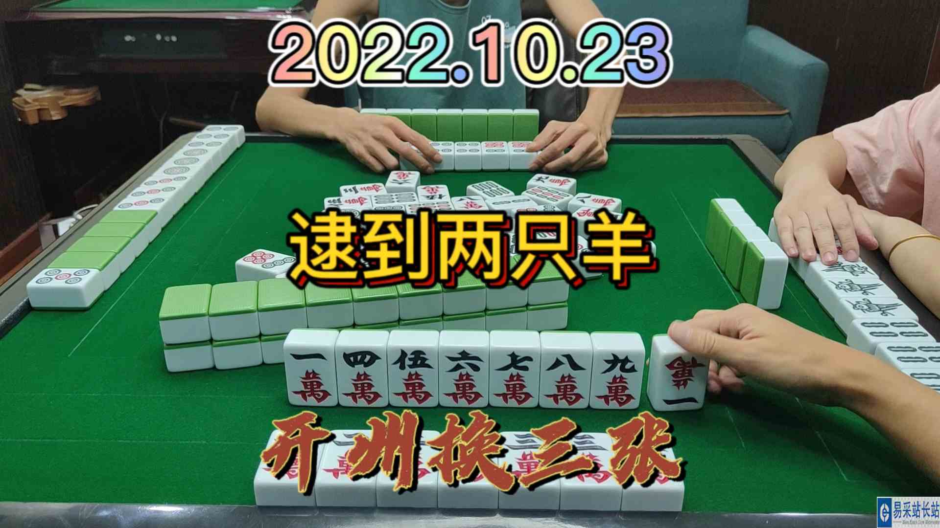 好不容易做个清一色，没想到上家跑了，逮剩下两只小肥羊#开州换三张#血战麻将