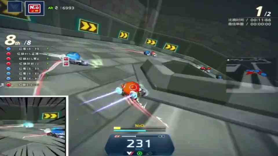 跑跑卡丁车：轻松获胜的比赛，观赏性真的强，不愧是职业