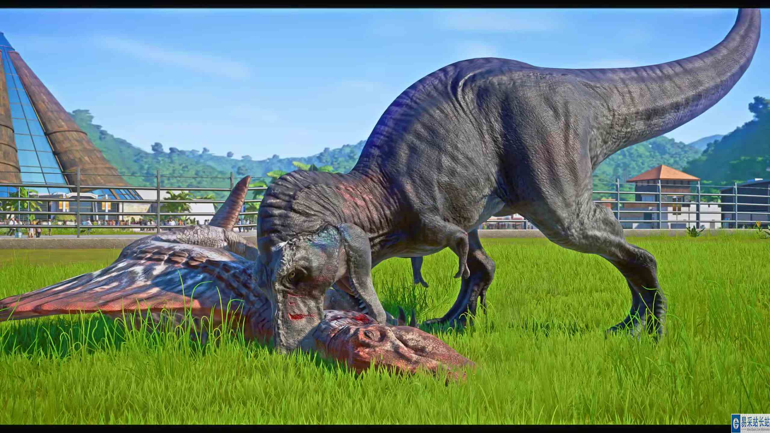 霸王龙 VS Ark 高棘龙、棘龙 ~ 侏罗纪世界进化 #游戏新星扶持计划 