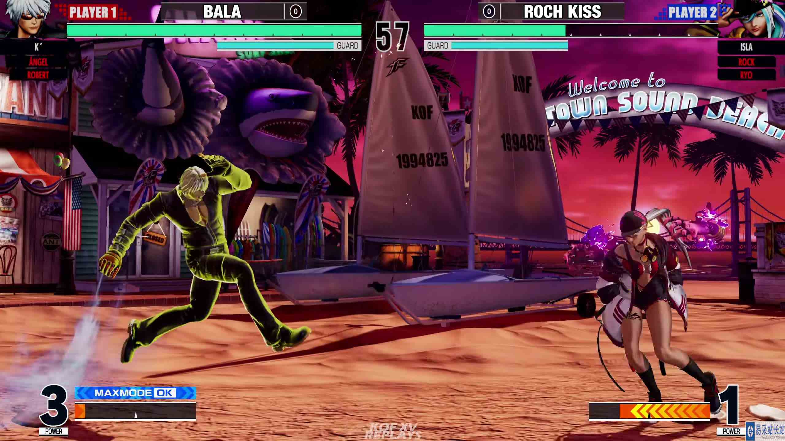 拳皇 XV：Bala（安琪、K\x27）VS Roch（洛克、良、伊斯拉） #游戏新星扶持计划 