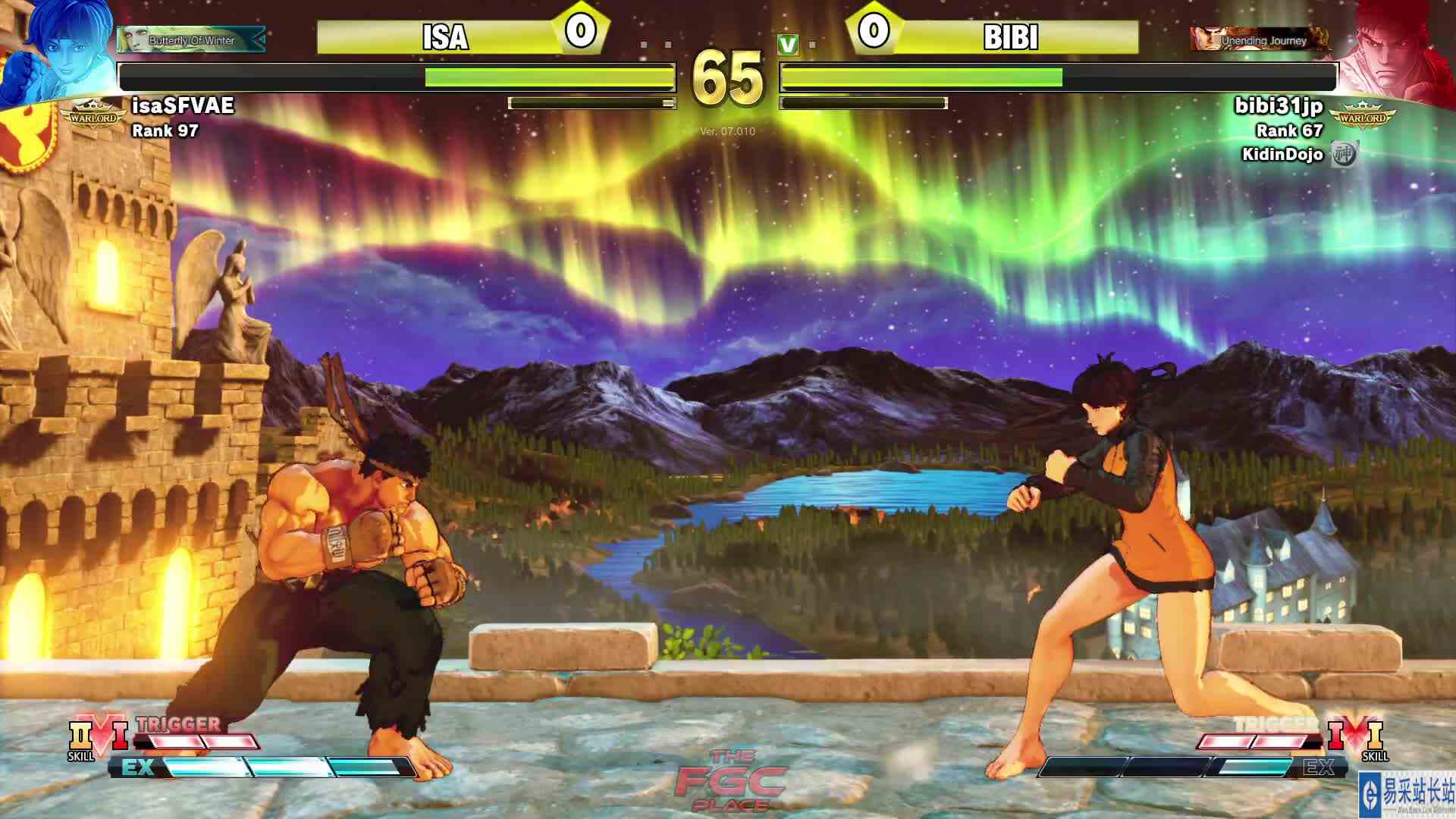 街霸 5：Bibi（隆）VS AE（樱） #游戏新星扶持计划 