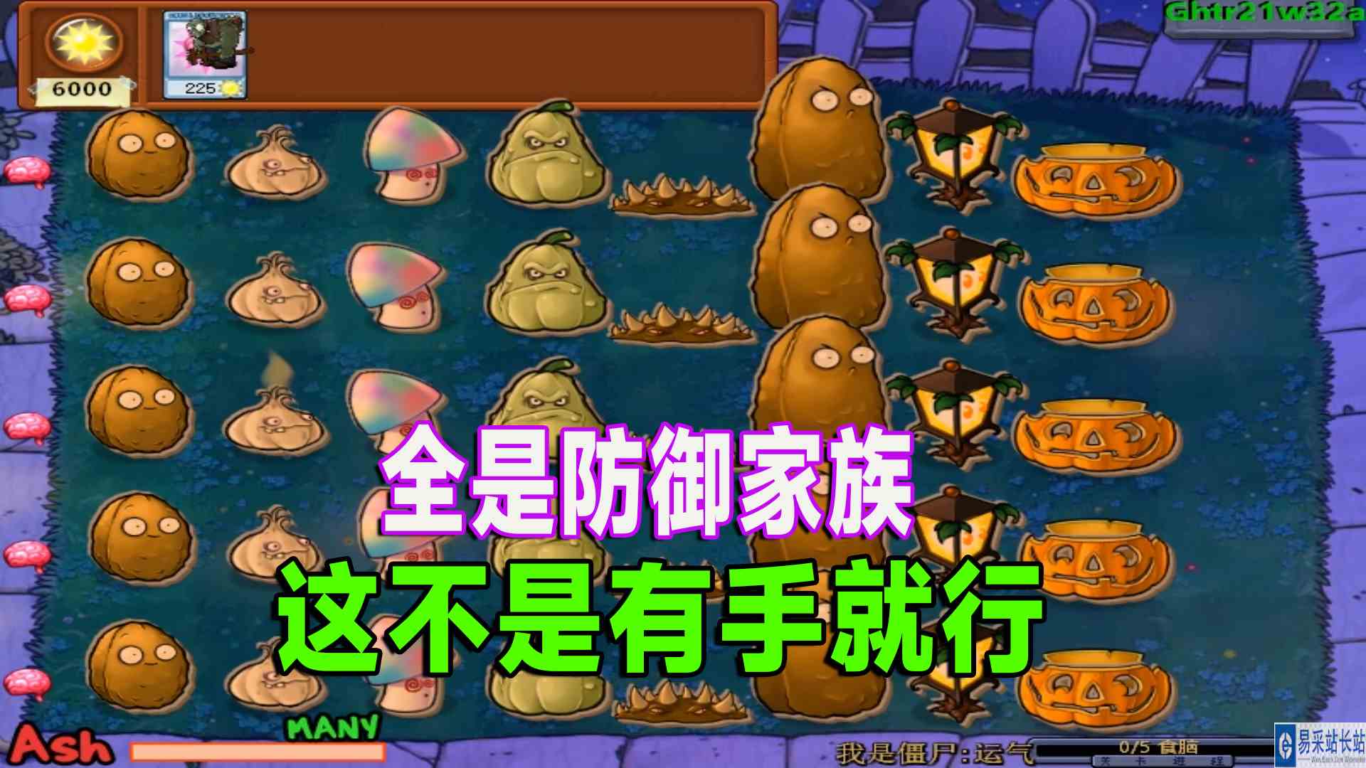 植物大战僵尸：随机僵尸VS防御家族#植物大战僵尸