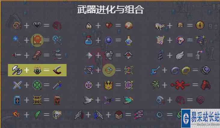 《吸血鬼幸存者》1.0最新超武合成表一览
