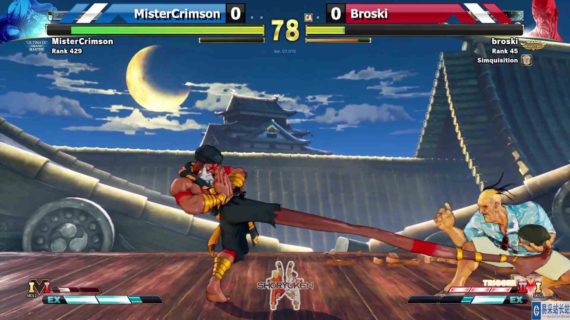 街霸 5：Crism（达尔西姆）VS Broski（欧罗） #游戏新星扶持计划 