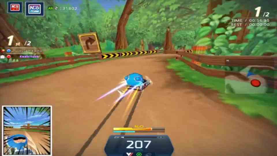 跑跑卡丁车：职业选手韩服1V1，这个韩服职业有点菜，不如我