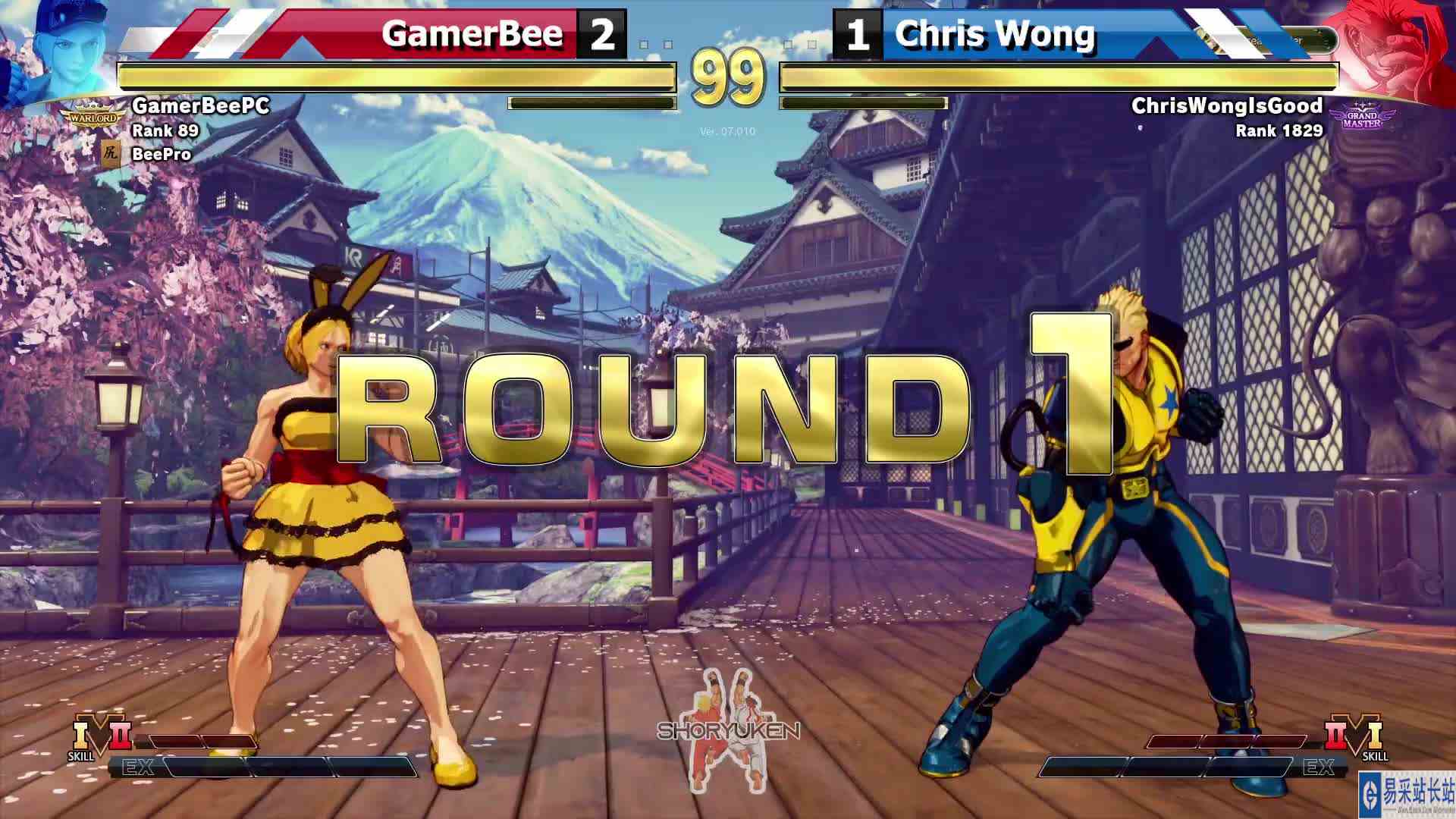 街霸 5：小向（露西亚）VS ChrisWong（茱莉） #游戏新星扶持计划 