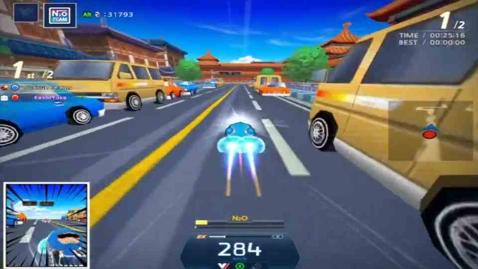 跑跑卡丁车：与韩服选手1V1比赛，中间对抗拉满，都很厉害