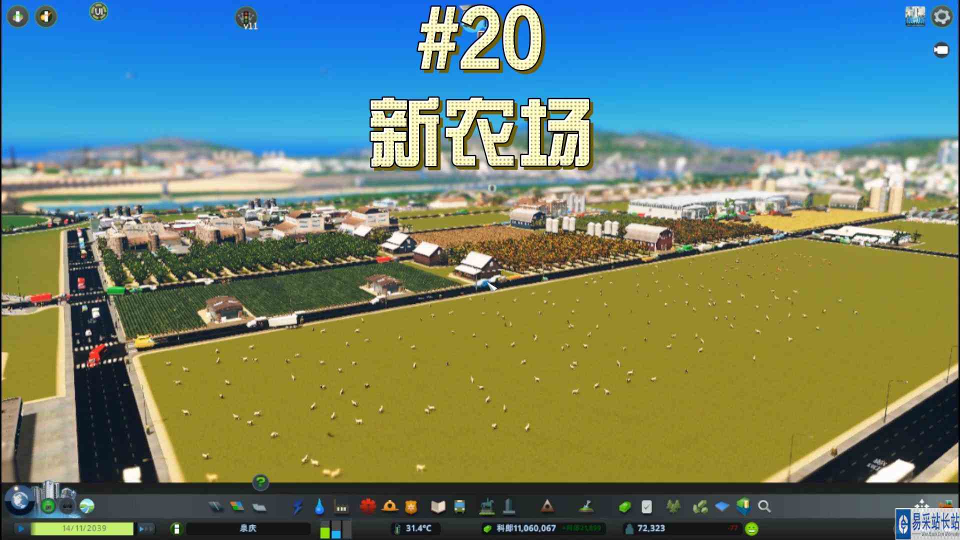 都市天际线20\-搬迁旧农场动物大迁徙#都市天际线#Steam游戏