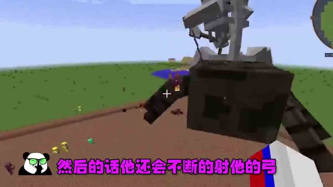 我的世界：这是什么东西，蜘蛛加小白？？什么奇怪的物种