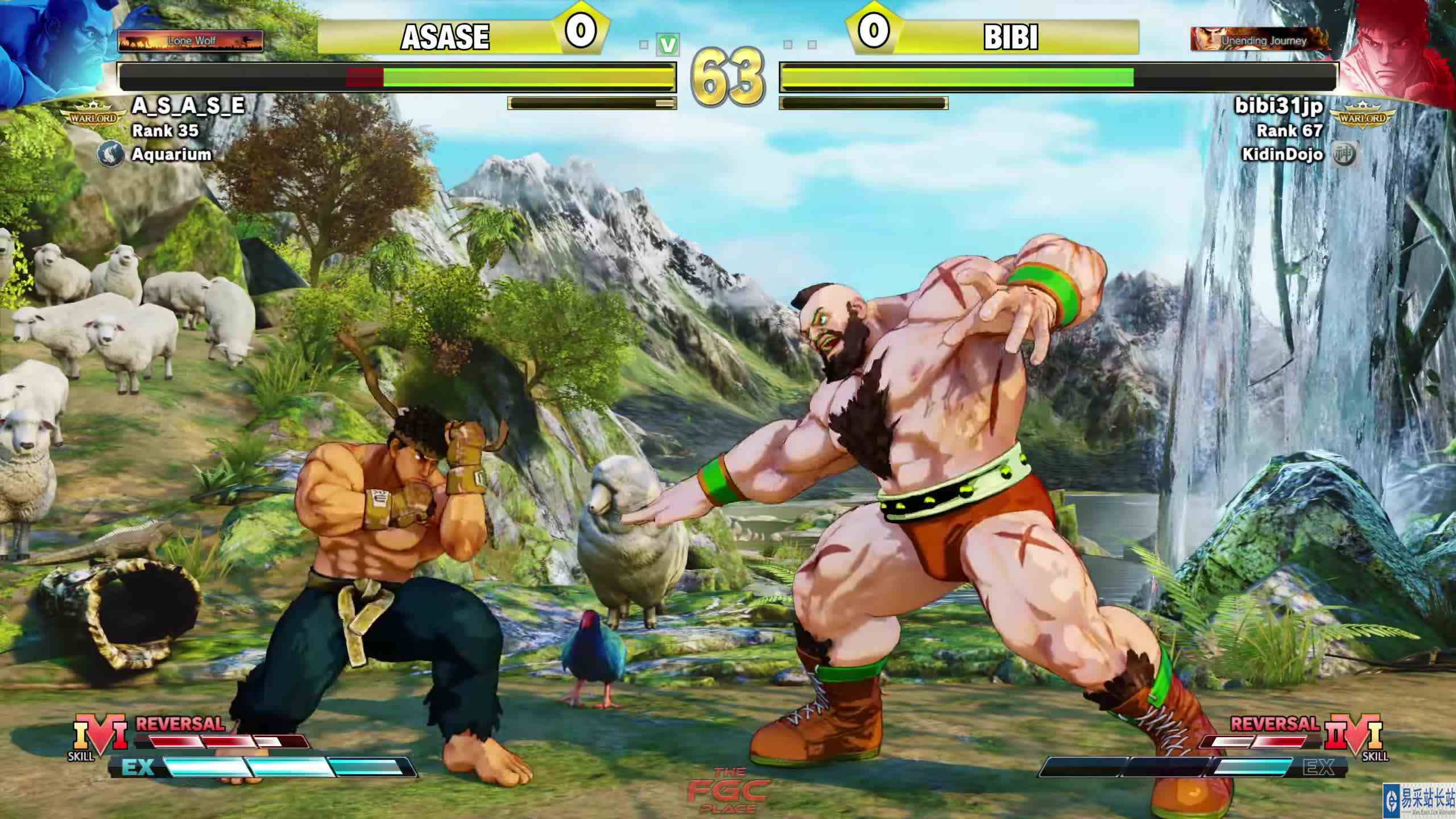 街霸 5：Bibi（隆）VS Asase（桑吉尔夫） #游戏新星扶持计划 