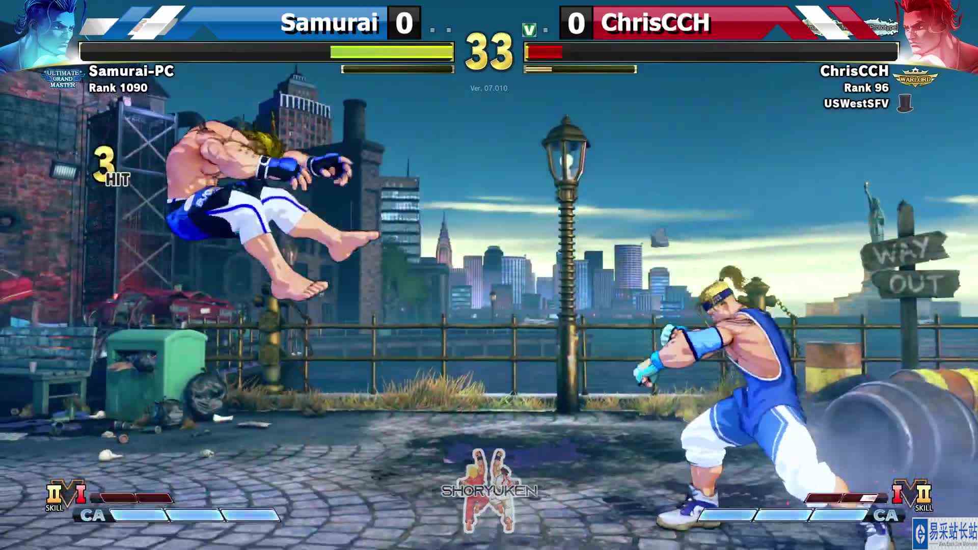 街霸 5：Samurai（卢克）VS ChrisCCH（卢克） #游戏新星扶持计划 