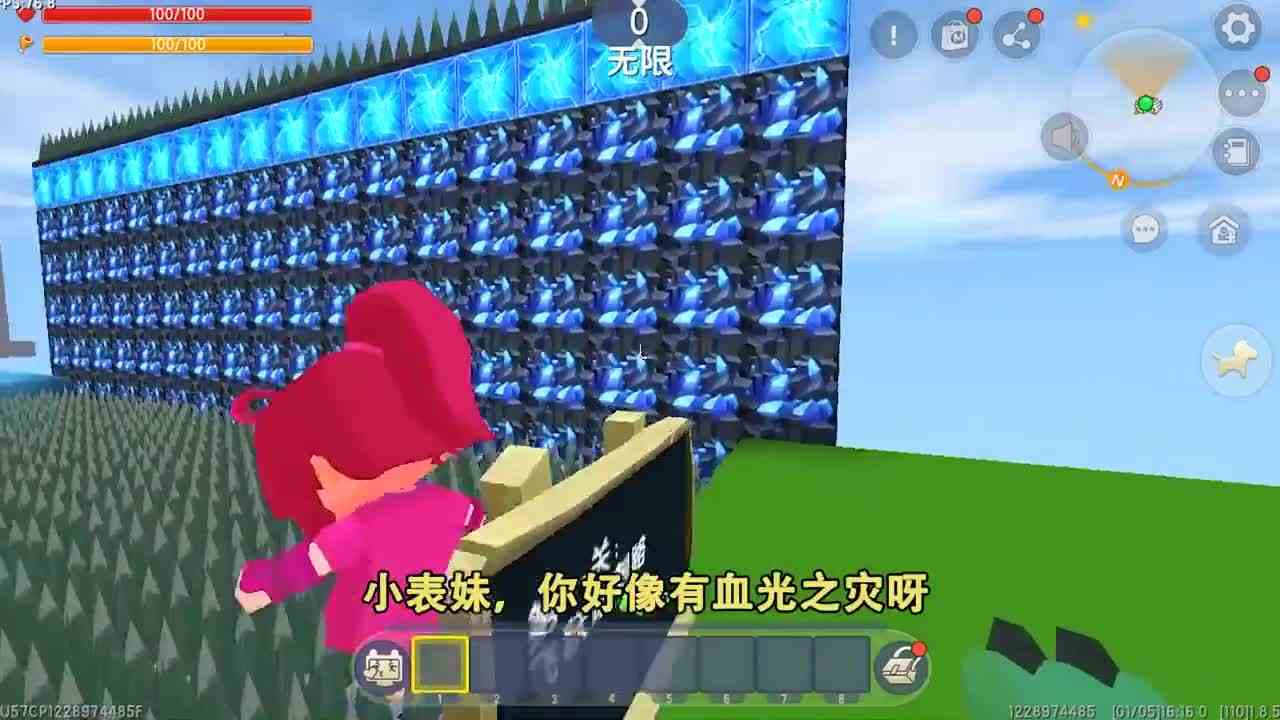 迷你世界：前有飞跃地刺河，后有满地水冰菇，还要消灭巨型迷斯拉