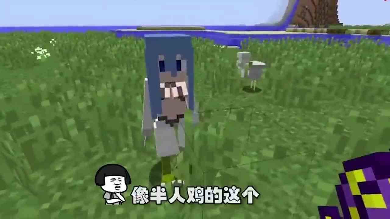 我的世界：惊呆了，MC世界居然可以把小鸡变成妹子