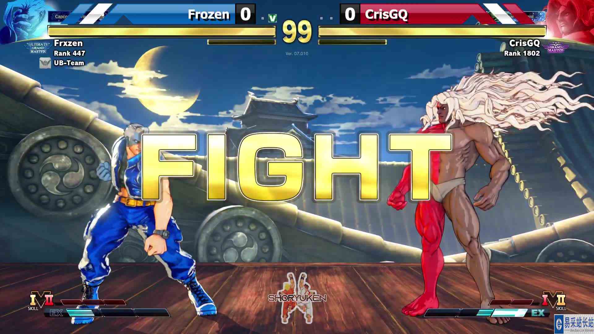 街霸 5：Frozen（纳什）Falke）VS CrisGQ（吉尔） #游戏新星扶持计划 