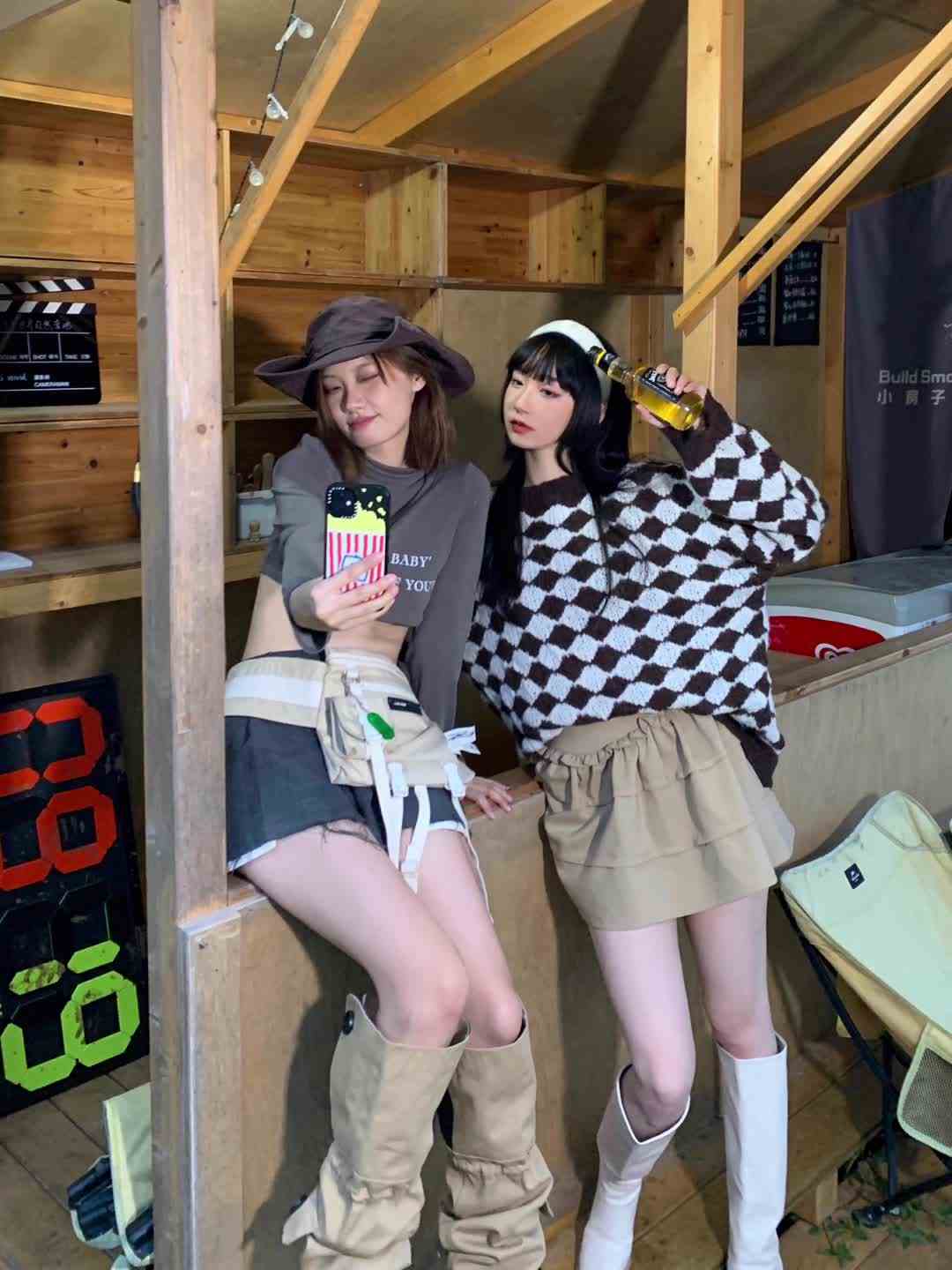 分享一波姐妹合照～#闪耀吧星探 