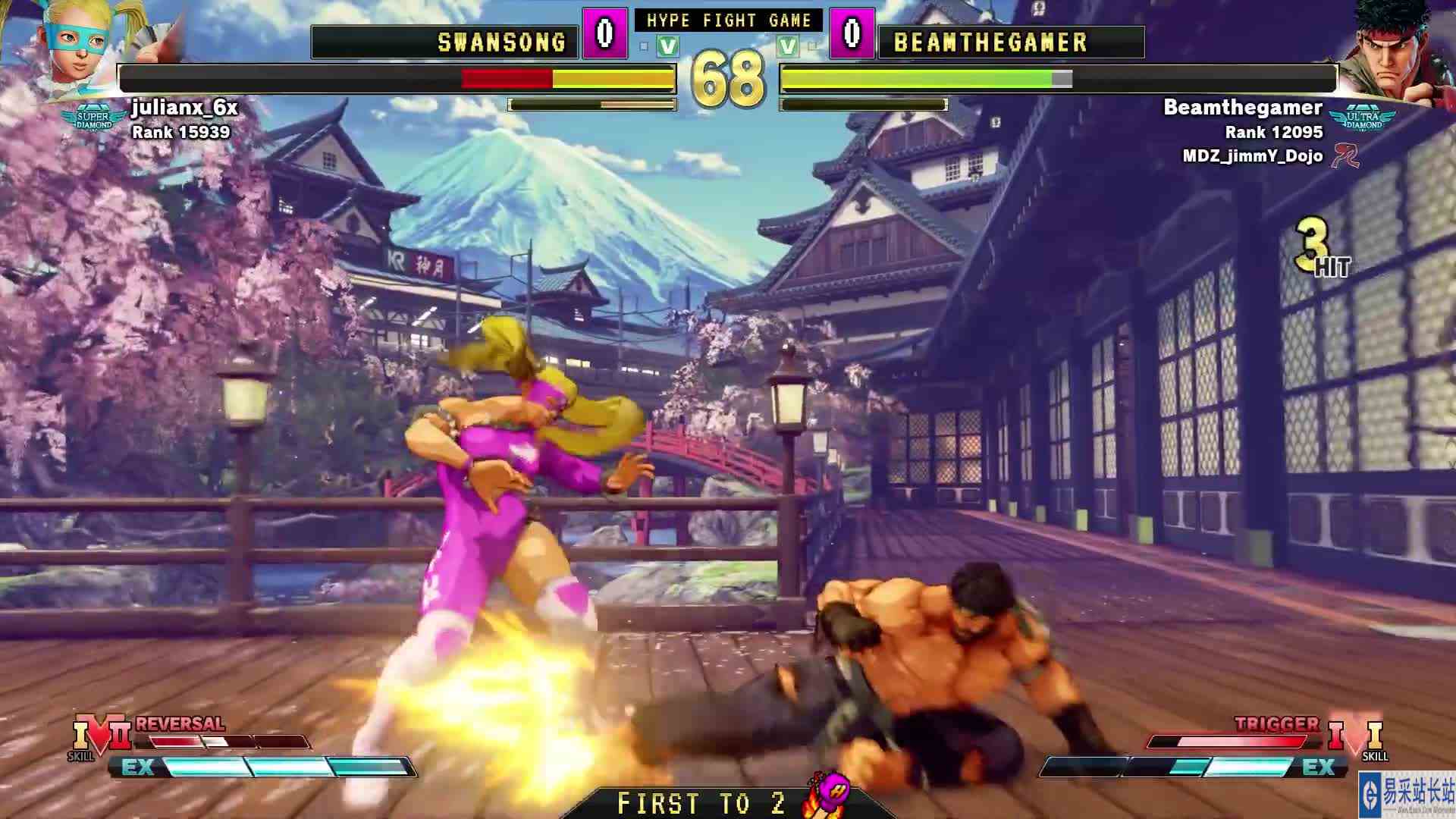 街霸 5：Swan（美华）VS BGamer（隆） #游戏新星扶持计划 